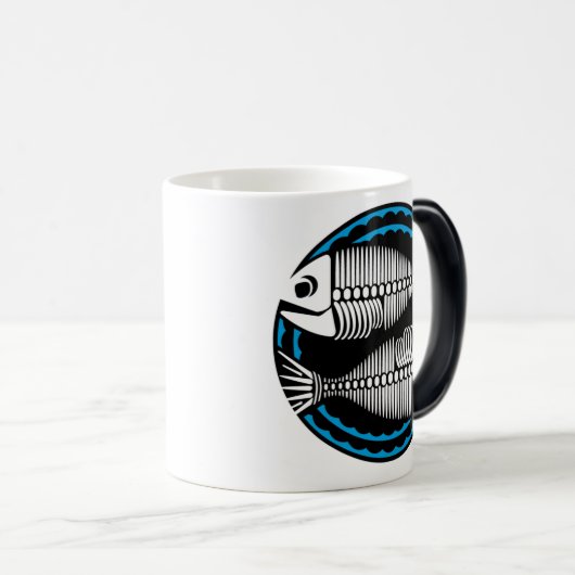 Mug Magique Graphique Poissons Skeletons (Devant droit)