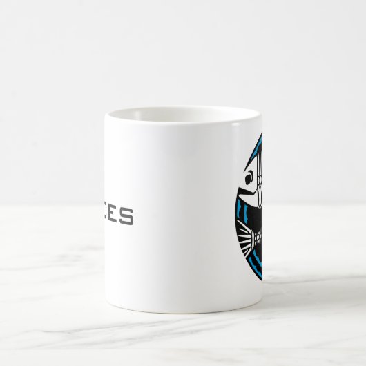 Mug Magique Graphique Poissons Skeletons (Centre)