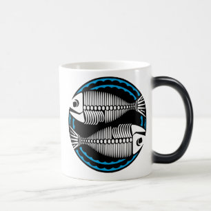 Mug Magique Graphique Poissons Skeletons