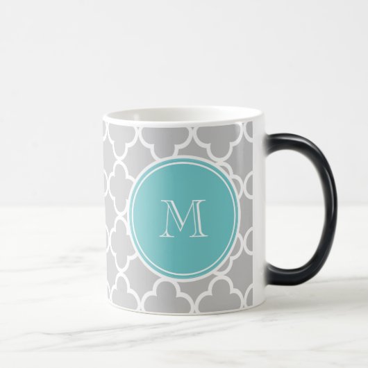 Mug Magique Gray Quatrefoil Pattern (Droite)
