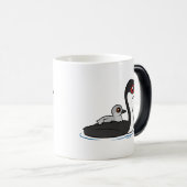 Mug Magique Grèbe occidental de Birdorable avec le bébé (Devant droit)