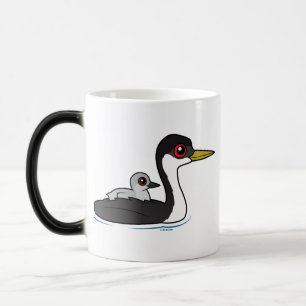 Mug Magique Grèbe occidental de Birdorable avec le bébé