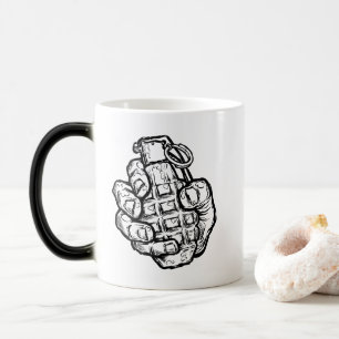 Mug Magique Grenade À La Main En Style Bande Dessinée
