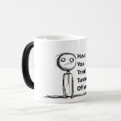 Mug Magique Gros plan pour un informaticien (Devant gauche)