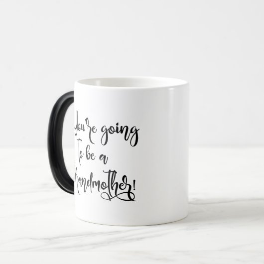Mug Magique Grossesse Grand-mère Message caché Surprise (Devant gauche)