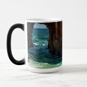 Mug Magique Grotte pixel art sur la plage 