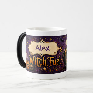 Mug Magique Halloween Carburant de Sorcière Personnalisé