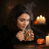 Mug Magique Halloween Inflated Puff Citrouille Face Design