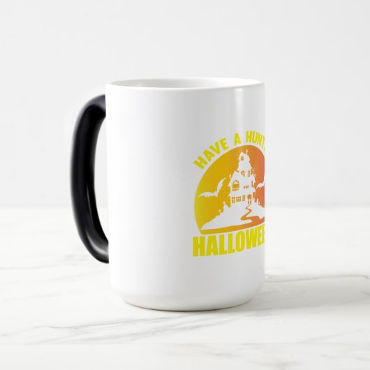 Mug Magique Halloween ont un Halloween chassé Anniversaire (Devant gauche)