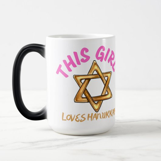 Mug Magique hanoukka, joyeuse hanoukka, menorah, chanoukah, (Gauche)