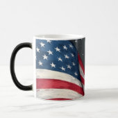 Mug Magique Happy 4th of July Vintage Flag Illustration Art (Gauche)