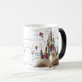 Mug Magique Heat Reveal Whimsical Book Page Art (Devant droit)