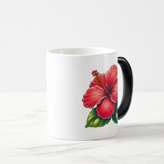 Mug Magique Hébiscus fleur Morphage (Devant droit)