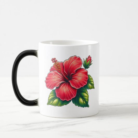Mug Magique Hébiscus fleur Morphage (Gauche)