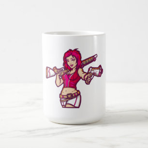 Mug Magique Héroïne de l'action rose