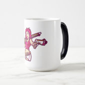 Mug Magique Héroïne de l'action rose (Devant droit)