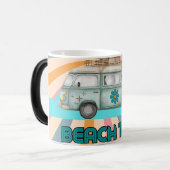 Mug Magique Heure de plage Retro Van Vibes (Devant gauche)