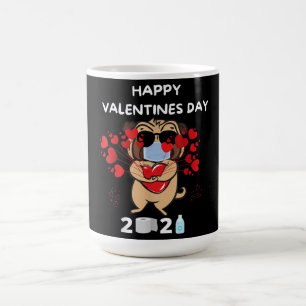 Mug Magique Heureuse Sainte-Valentin de masque de visage du co