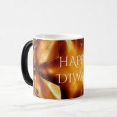 Mug Magique Heureux Diwali Salutation or cuivre brillant étoil (Devant gauche)