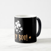 Mug Magique Hey Boo Drôle Fantôme Halloween (Devant droit)