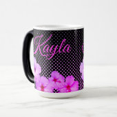 Mug Magique Hibiscus rose chaud  (Devant gauche)