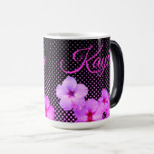 Mug Magique Hibiscus rose chaud (Devant droit)