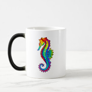 Mug Magique Hippocampe polygonal arc-en-ciel