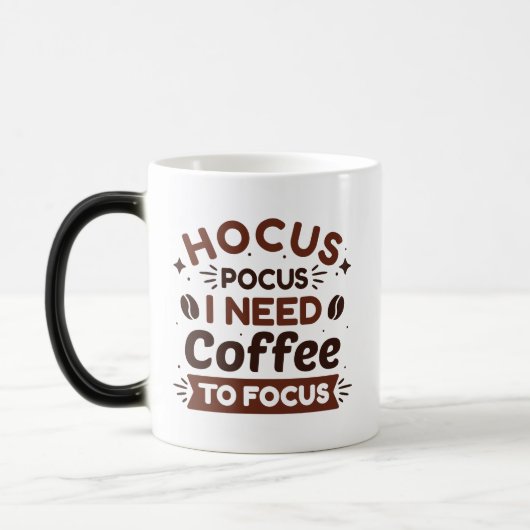 Mug Magique Hocus Pocus J'Ai Besoin De Café Pour Me Concentrer (Gauche)