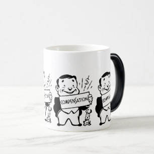 Mug Magique Homme drôle avec signe : Humour de rémunération