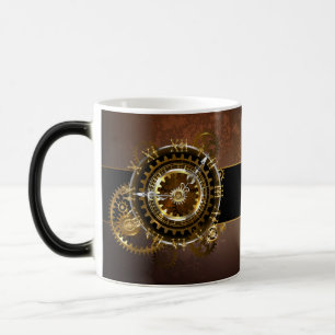 Mug Magique Horloge Steampunk avec des engrenages anciens