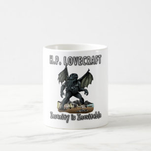Mug Magique HP Lovecraft -- La folie est inévitable