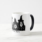 Mug Magique humoristique sorcières noires éffrayant effrayant (Devant droit)