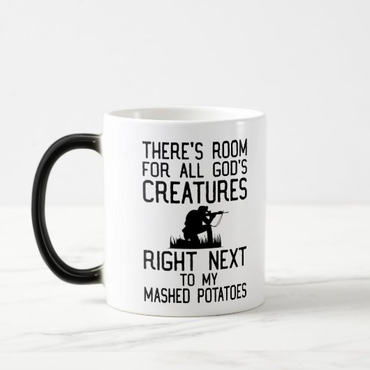 Mug Magique Hunter Coffee - Il y a de la place pour tous les d (Gauche)