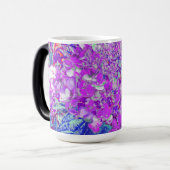 Mug Magique Hydrangea Élégant Violet et Bleu Limelight (Devant gauche)