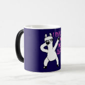 Mug Magique I Identify As A Probllama Cool Llama Problem Quote (Devant gauche)
