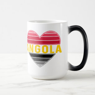 Mug Magique I Love Angola, Coeur angolais