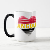 Mug Magique I Love Angola, Coeur angolais (Gauche)