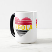 Mug Magique I Love Angola, Coeur angolais (Devant gauche)