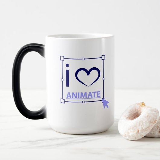 Mug Magique I Love Animate (Avec donut)