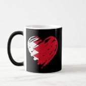 Mug Magique I Love Bahrain - Drapeau de Bahreïn (Gauche)