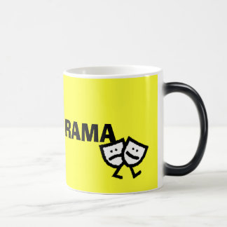Mug Magique I LOVE DRAMA avec masques de marche qui transforme