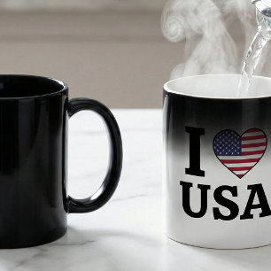 MUG MAGIQUE "I ❤️ USA"