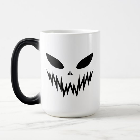Mug Magique Icône Halloween fantôme effrayant (Gauche)
