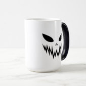 Mug Magique Icône Halloween fantôme effrayant (Devant droit)