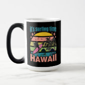 Mug Magique Il est temps de surfer - Hawaii (Gauche)