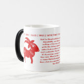 MUG MAGIQUE ILLUSTRATION CHINOISE DE LA CHÈVRE PAPERCUT DE (Devant gauche)