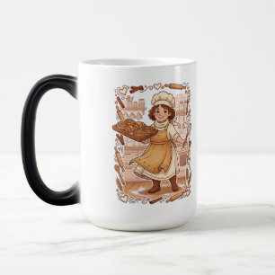 Mug Magique Illustration de style vintage d'un chef pâtissier