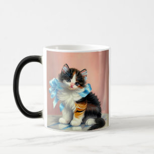 Mug Magique Illustration vintage Calico Kitten