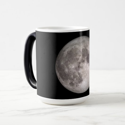 Mug Magique Image de la NASA pleine lune (Devant gauche)