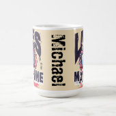 Mug Magique Image rétro Cool de nom personnalisé Télévision gr (Centre)